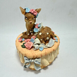 Fawn Melodies Country Fair Musical Box" Hawaiian Wedding‎ Song " W/ Certificate